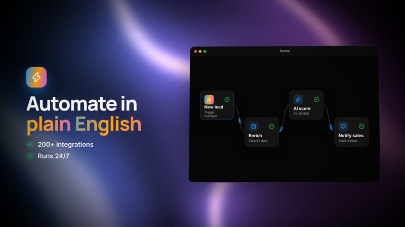 Keynote style preview: motion-design frame rendered by Claude Video